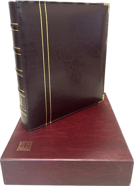 Teksöz-1502-B-kasetli Albüm   Kağıt Para - Madeni Para - Fdc -kartpostal Için - Kırmızı