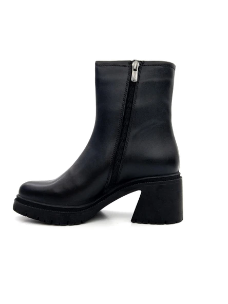 Venüs 2552501K Kadın Hakiki Deri Kalın Taban Fermuarlı Günlük Bot - 7