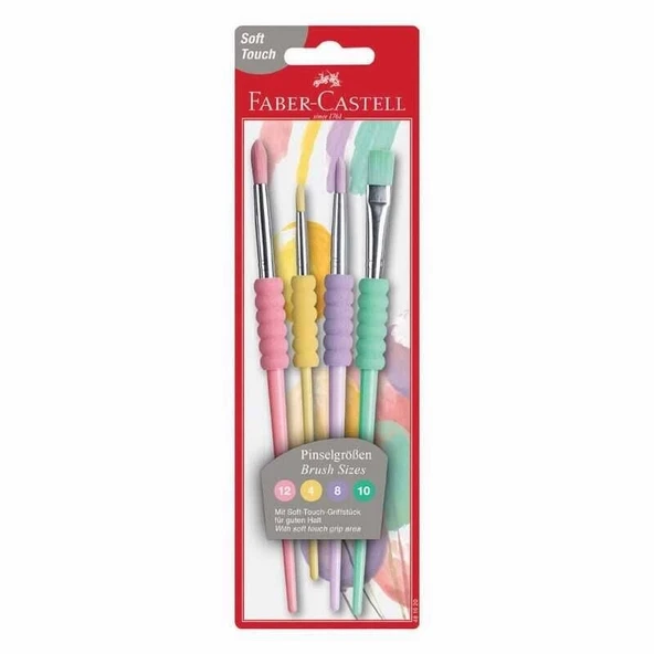 Supertrend Soft Touch Fırça Seti 4'lü Pastel Renkler ürün görseli 1