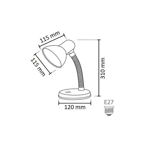 Berlin E27 Duy Beyaz Masa Lambası YL86 1001 - 2