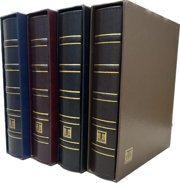 Teksöz-1502-B-kasetli Albüm Kağıt Para - Madeni Para - Fdc -kartpostal Için - Kırmızı - 4