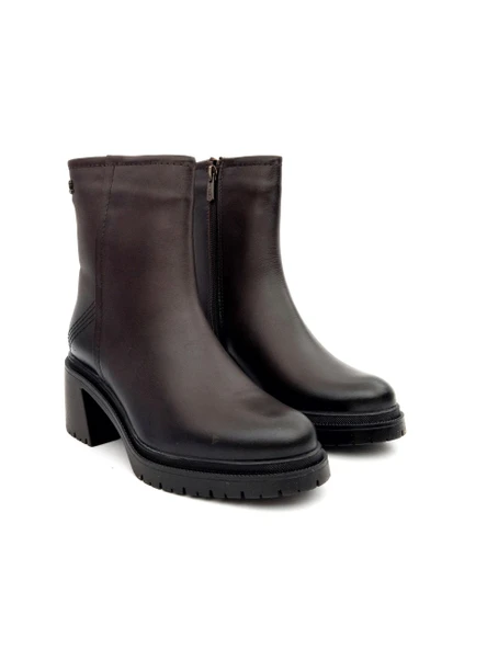 Venüs 2552501K Kadın Hakiki Deri Kalın Taban Fermuarlı Günlük Bot - 4