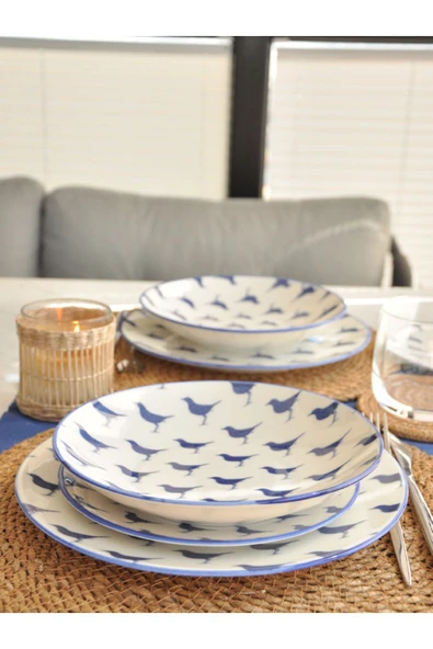 Bird Porselen 3 Lü Yemek Takımı