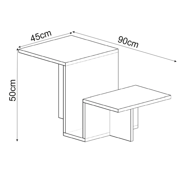 Relinda Modern Orta Sehpa – Şık ve Fonksiyonel - 5