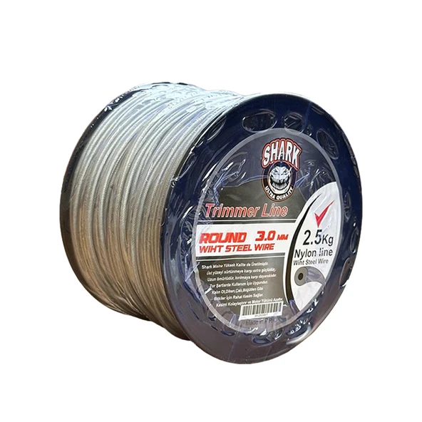 Misina Shark 3 mm İçi Telli 2,5 Kg - 3