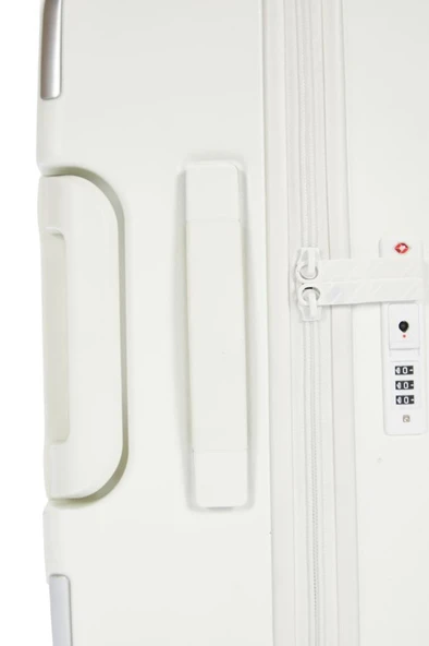 Pierre Cardin Trolley Valiz Beyaz Kabin Boy 04PC7090-03-BY - Resim 5