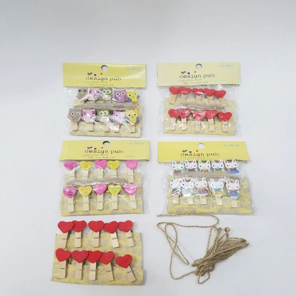 Ahşap Notluk İpli Mandal TG-53-vice/(1395) 4004