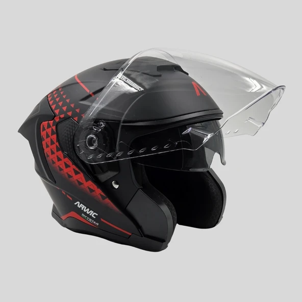 Arwic Skystar Yarım Kask Motosiklet Kaskı - AR836 - ECE-R 22.06 - 2