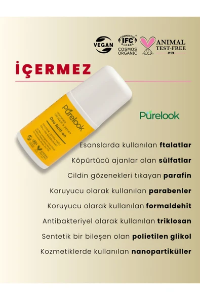 Purelook Deo Roll-On 50 ML(Lemongrass) Organik - Resim 4