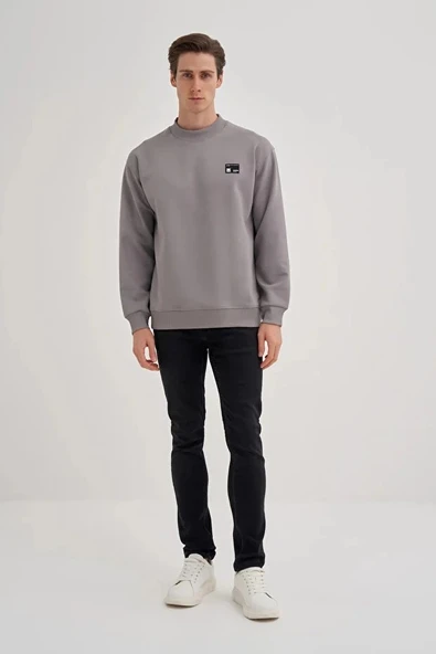 Cazador Relax Fit Pamuk Karışımlı Scuba Kumaş Sweatshirt-52480 - Resim 4