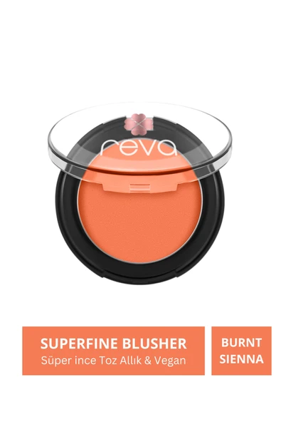 Superfine Blusher Burnt Sienna - Süper ince Toz Allık 7,5 gr - No: 702 - Vegan & Temiz İçerik