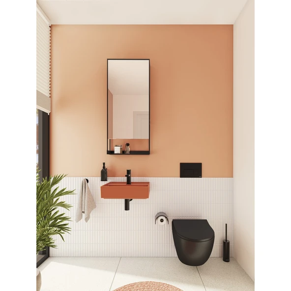 Vitra Sento Rim-ex Asma Klozet Mat Siyah - 6