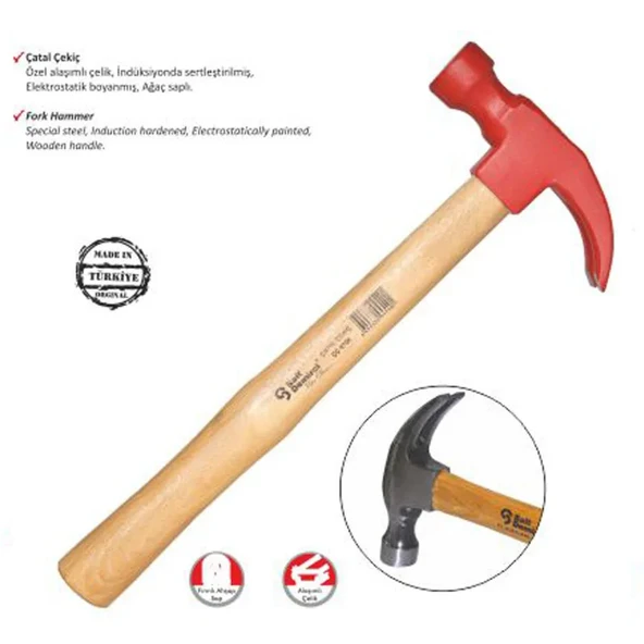 Boyalı Çatal Çekiç ürün görseli