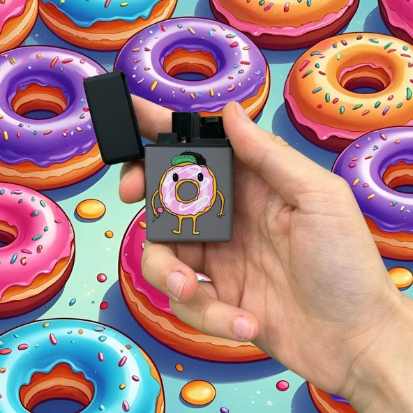 Zengaz Rapçi Donut Gri Çakmak - Resim 4