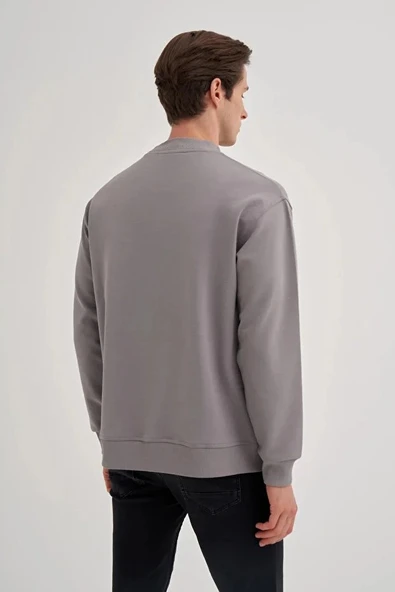 Cazador Relax Fit Pamuk Karışımlı Scuba Kumaş Sweatshirt-52480 - Resim 6