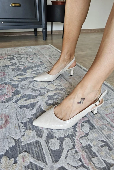 10 1897 Topukla Kadın Kadeh Arkası Açık Stiletto - 10