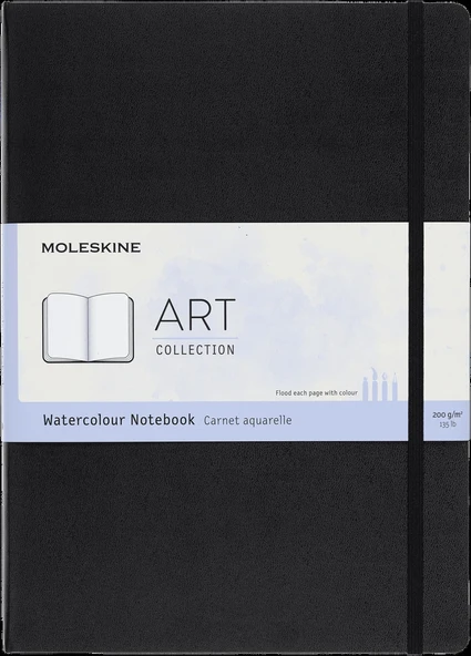 Supertrend Art Collection Sert Kapak Suluboya Defteri 21x30 cm. 200 gr. 60 Sayfa Siyah ürün görseli 1