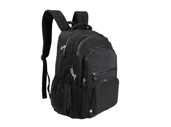 Bagacar 1087 Su Geçirmez İthal Krinkıl Kumaş Laptop Bölmeli Okul ve Günlük Sırt Çantası - 4