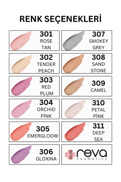 Vegan Krem Göz Farı - No. 301 | Temiz Içerik, Uzun Süre Kalıcı & Mono Cream Eyeshadow - Resim 3