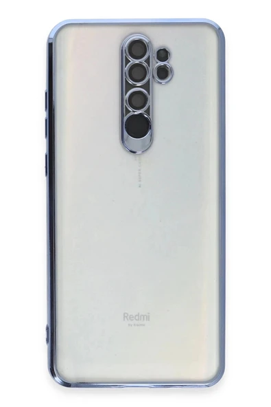 Xiaomi Redmi Note 8 Pro Kılıf Lensli Silikon - Açık Mavi - 2