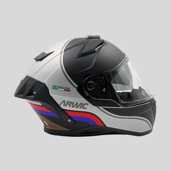 Arwic Retroline Full Face Motosiklet Kaskı - AR939 - ECE-R 22.06 - 10