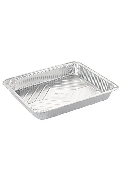 Alüminyum Kap 3250 gr Dikdörtgen Tepsi 50li ürün görseli 1