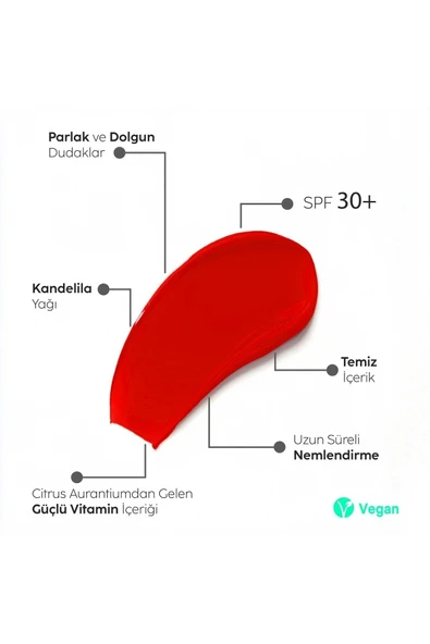 30 SPF Strawberry Plump Lip Balm – Dolgun Dudak ve Güneş Koruması - Resim 4