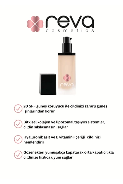 Hibrit Fondöten & Hybrid Foundation Bronz Spf 20 - No: 506 - Vegan & Temiz Içerik - Resim 3