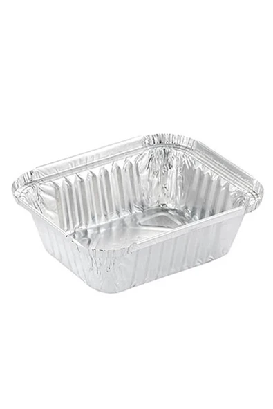 Alüminyum Kap 350 gr Dikdörtgen 100lü ürün görseli