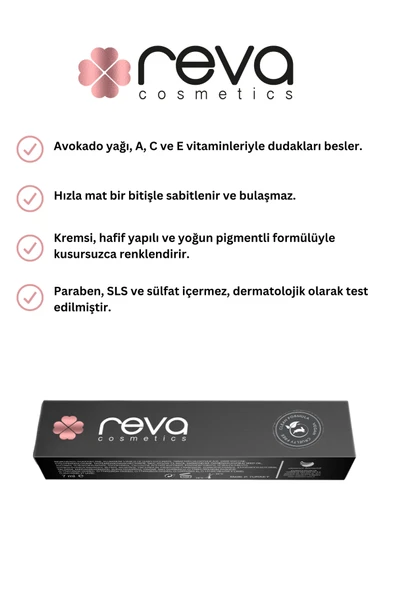 Creamy Matte Lip Gloss Wild Rose - Mat Krem Dudak Parlatıcısı - No: 105 - Vegan & Temiz İçerik - 2