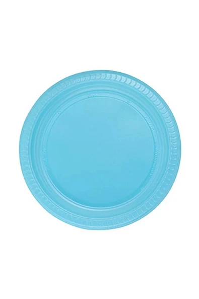 Supertrend Plastik Tabak Açık Mavi 22cm 25li ürün görseli 1