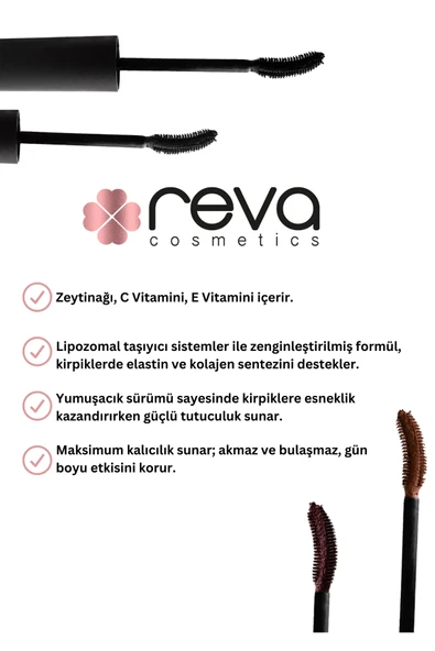 Uzatan Hibrit Maskara - Hybrid Length & Curl Mascara Black - No: 321 - Vegan Temiz Içerik - 3