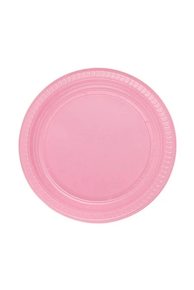 Supertrend Plastik Tabak Pembe 22cm 25li ürün görseli 1