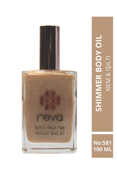 Işıltılı Vücut Yağı Champaigne - Shimmer Body Oil 100 ml - No: 581 - Vegan & Temiz Içerik