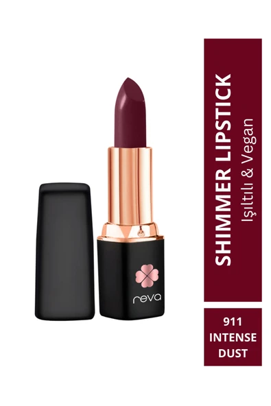 Shimmer Lipstick Intense Rust - Işıltı Ruj - 4 gr - No: 911 - Vegan & Temiz Içerik ürün görseli