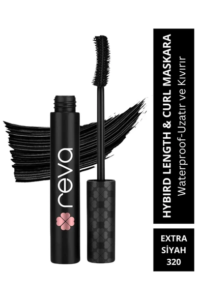 Uzatan Hibrit Maskara - Hybrid Length & Curl Mascara Extra Black - No: 320 - Vegan Temiz Içerik