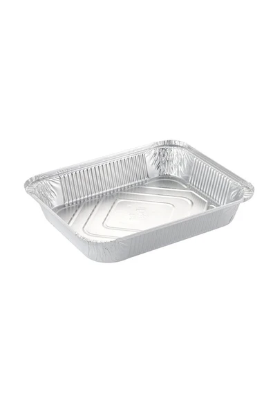 Alüminyum Kap 2500 gr Dikdörtgen Tepsi 50li ürün görseli