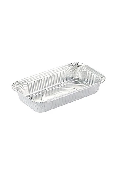 Alüminyum Kap 500 gr Dikdörtgen 100lü ürün görseli 1