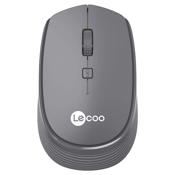 Lenovo Lecoo WS202 2.4GHz Kablosuz 1200DPI Gri Optik Mouse 4 Tuşlu - 2