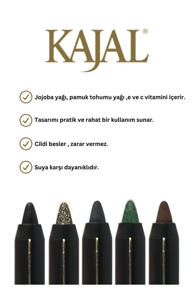 Suya Dayanıklı Göz Kalemi - Selective Waterproof Eyeliner Pencil - No: 01 - 3