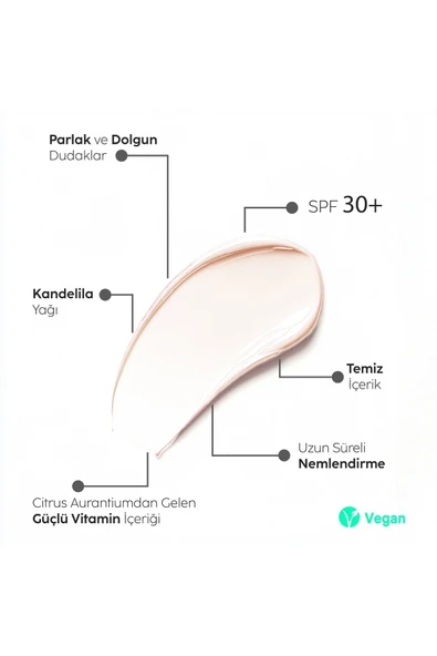 Vanilla 30 SPF Plump Lip Balm-Dolgunlaştırıcı Dudak Nemlendiricisi - Resim 5