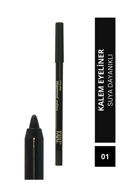 Suya Dayanıklı Göz Kalemi - Selective Waterproof Eyeliner Pencil - No: 01 - 1