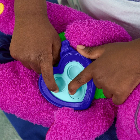 HYG89 Fisher-Price Kalp Yapan Barney Pelüş Oyuncağı - Resim 3