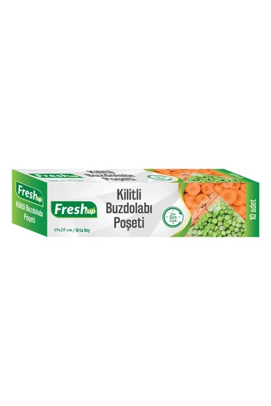 Supertrend Orta Boy Kilitli Buzdolabı Poşeti 19x25cm 10'lu - 1