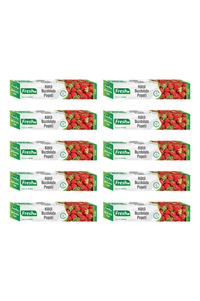 Supertrend 23x31cm Ekonomik Kilitli Buzdolabı Poşeti 80 Adet - 1