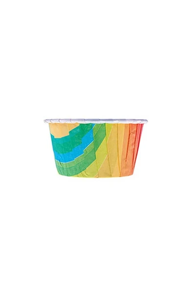Supertrend Muffin-Kek Kapsülü Gökkuşağı Desenli 50li - 2