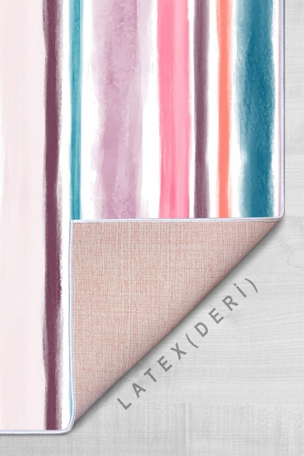 elleser Dekoratif Kaymaz Deri Tabanlı Yoga Matı - 3