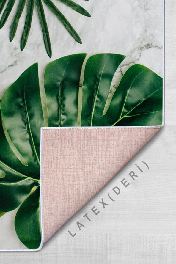 elleser Dekoratif Kaymaz Deri Tabanlı Yoga Matı - 3