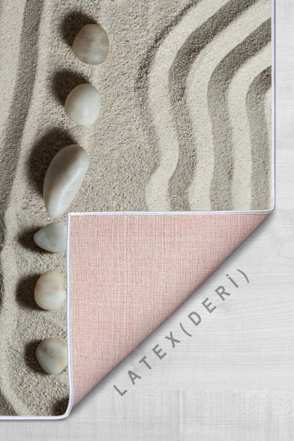 elleser Dekoratif Kaymaz Deri Tabanlı Yoga Matı - 3