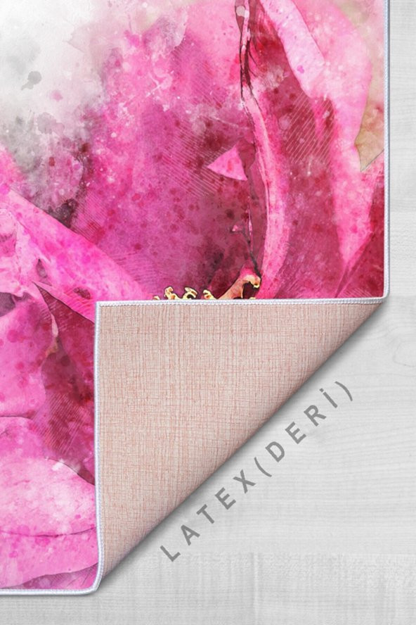 elleser Dekoratif Kaymaz Deri Tabanlı Yoga Matı - 3